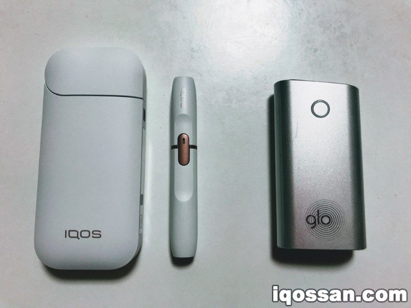 IQOS的充电盒与烟杆是分离的,而glo是一体式