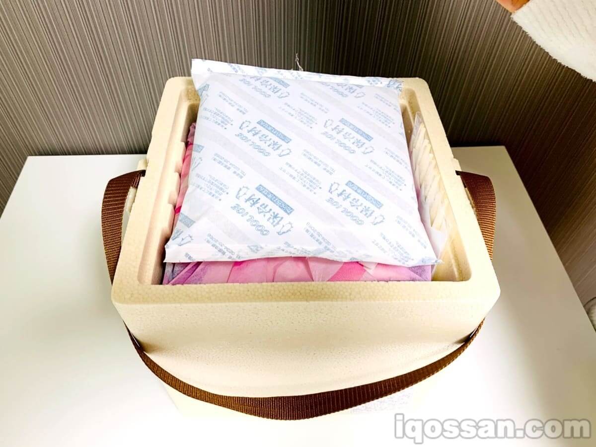 打开箱子后是保冷剂