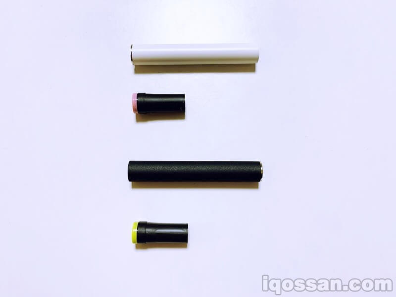 Ploom TECH黑白烟弹·烟草胶囊对比