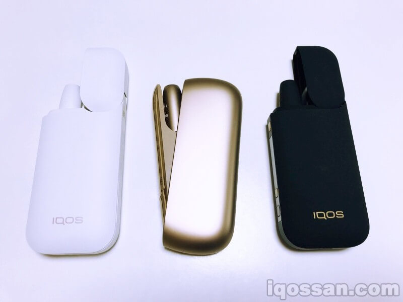新旧IQOS打开盖子状态