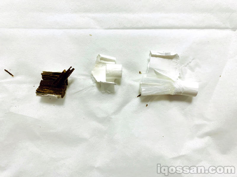 将加热棒拆解后的物品放大