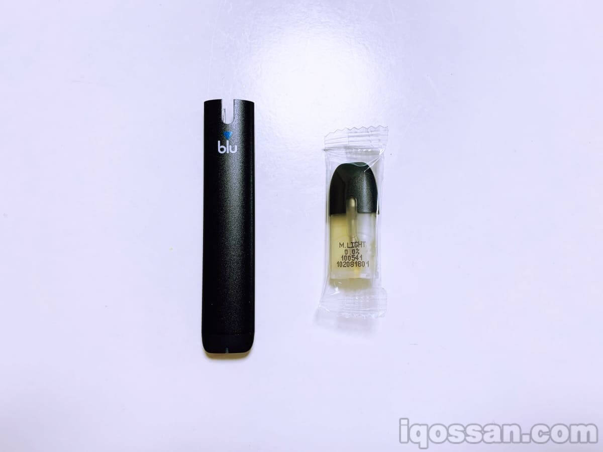 myblu的主体电池和风味烟弹。将这两者组合使用
