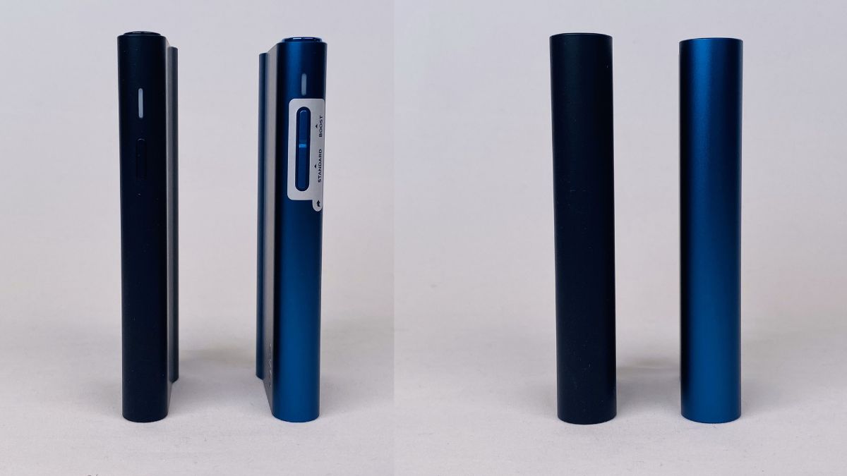 Glo Hyper Air 和 Glo Pro Slim 的侧面对比