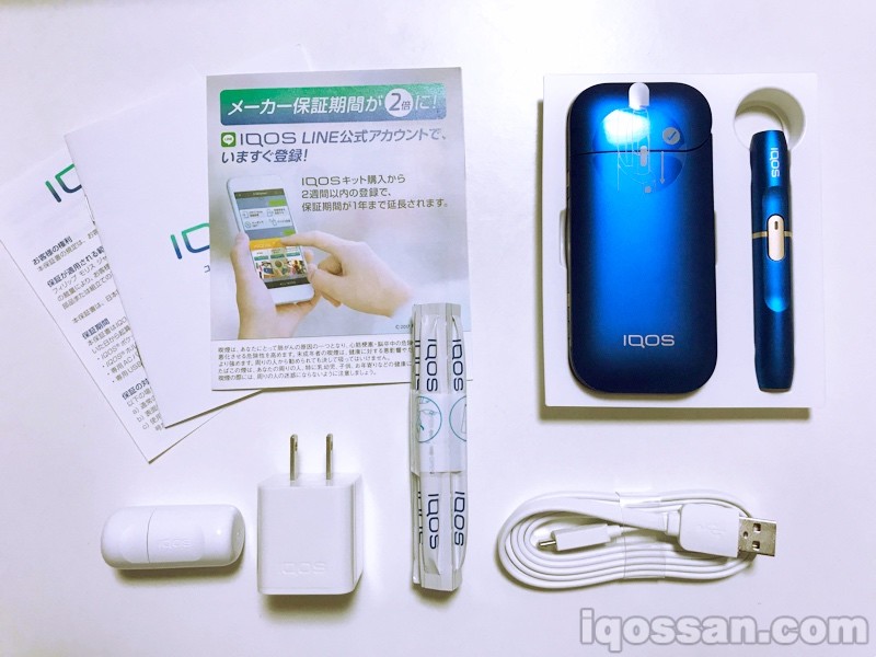 确认限定款IQOS“蓝宝石蓝”的内容物