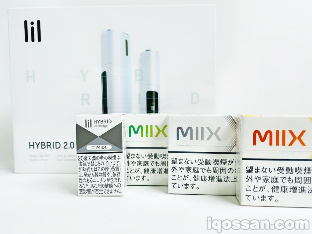 用于吸食lil HYBRID的套装列表。最大特点是使用了烟液。