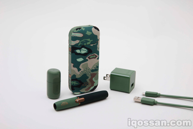 CAMO款IQOS的内容物。除本体外也是迷彩款！非常讲究